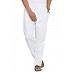Pant Cut cotton Pyjama- White Pant Cut cotton Pyjama- White